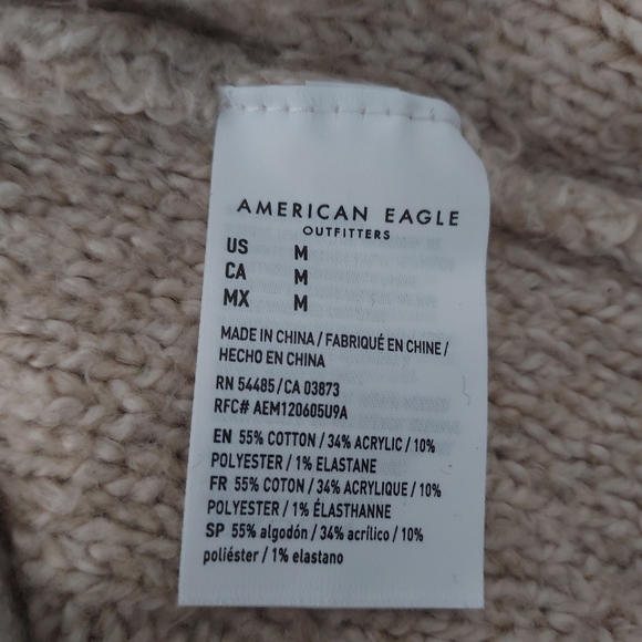 EUC American Eagle Outfitters cable turtleneck sweater dress, M - Picture 9 of 9